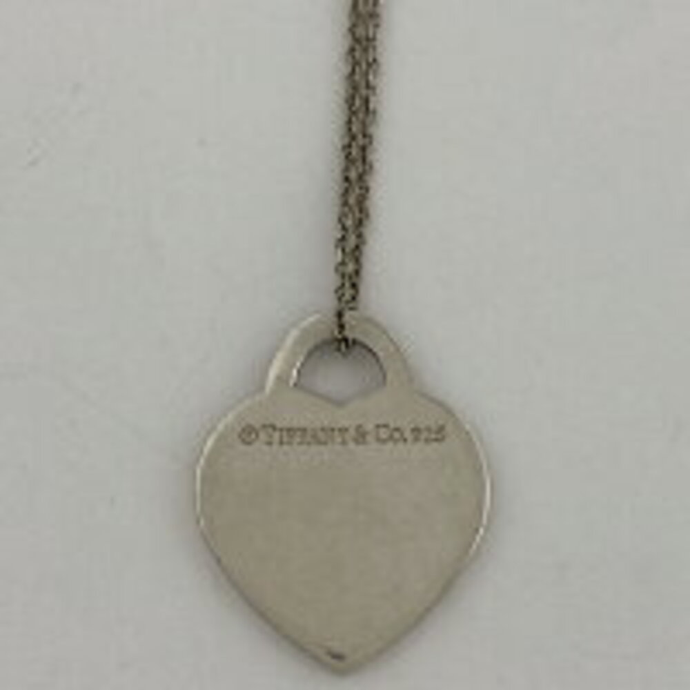 Tiffany Co to necklace heart silver